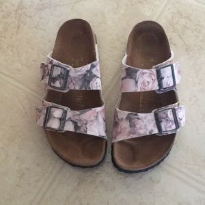 Rose print Papillio Birkenstocks